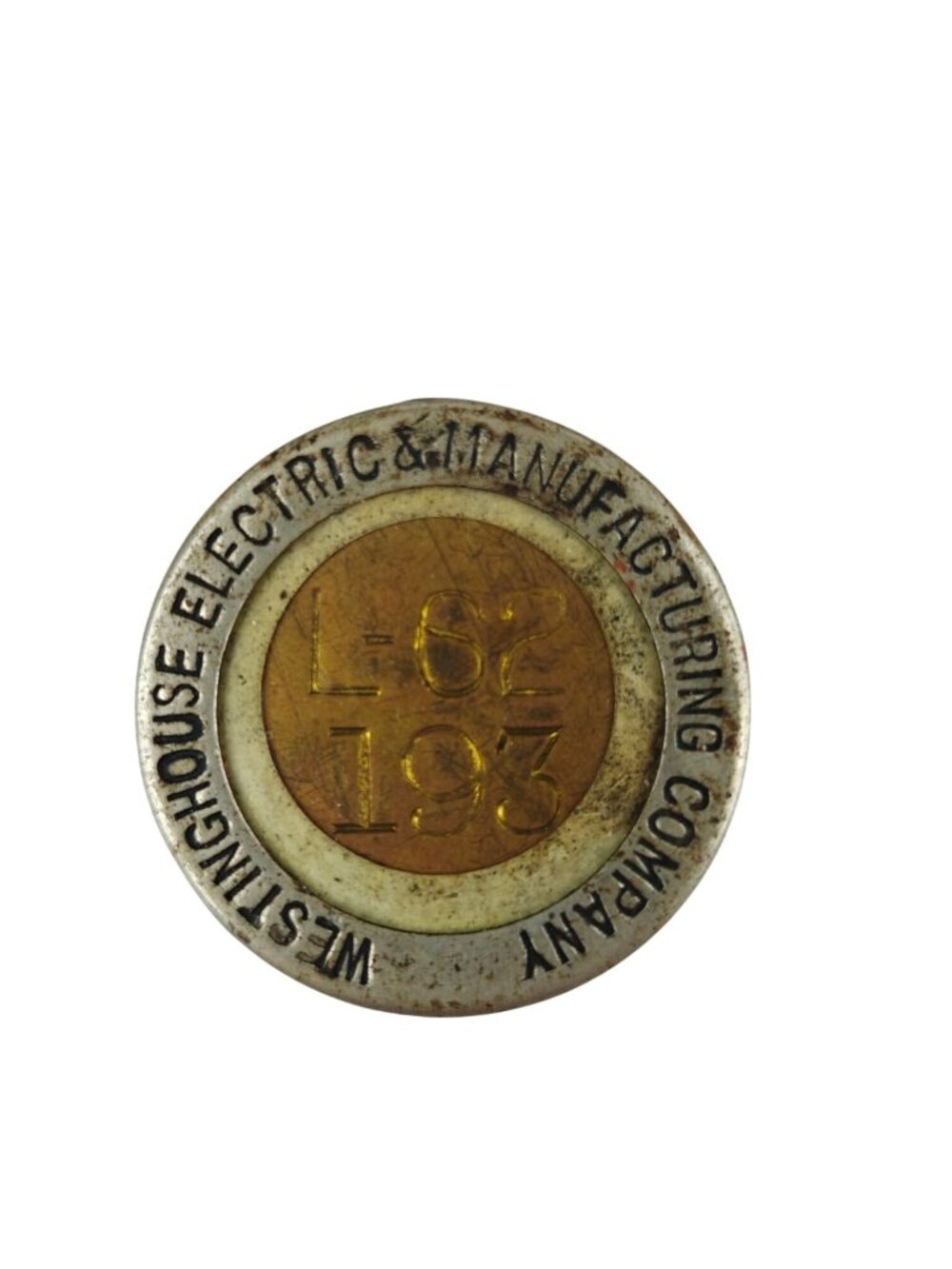 Vintage Westinghouse Electric & Manufacturing Employee ID Badge L-62 193